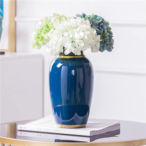 Decoración del hogar Jarrones de Flores de cerámica Ornamento GRANDO para Flores secas, Flores Artificiales, para la decoración de repisas de la Sala de Estar (tamaño: 18+24+32 cm)