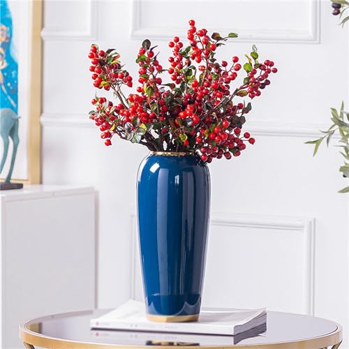 Decoración del hogar Jarrones de Flores de cerámica Ornamento GRANDO para Flores secas, Flores Artificiales, para la decoración de repisas de la Sala de Estar (tamaño: 18+24+32 cm)