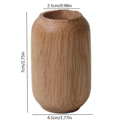 Wooden Vase - Soporte de flores secas | Rustic Farmhouse Style Flower Vases | White Oak Vase Decor | Natural Home Decorative Vases Stand Vase Ornament Home Stand Vase Ornament Home Decor